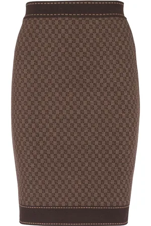 Balmain Minirock aus Monogramm-Jacquard