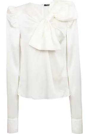 Balmain Bluse mit Schleifendetail