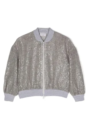 Brunello Cucinelli Bomberjacke mit Pailletten
