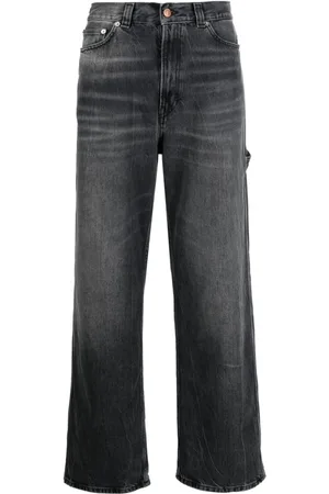 haikure Wide-Leg-Jeans mit Tragefalten