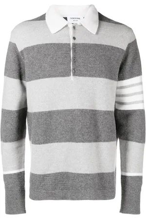 Thom Browne Pullover mit Rugby-Streifen