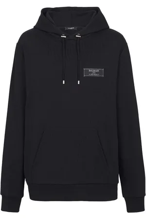 Balmain Hoodie mit Logo-Patch