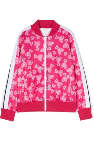 Palm Angels Bomberjacke mit Teddy-Print