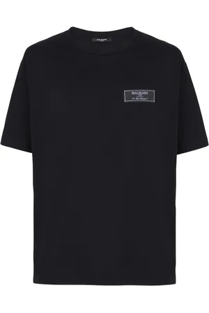 Balmain T-Shirt mit Logo-Patch