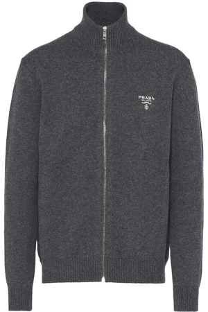 Prada Bestickter Hoodie aus Kaschmir