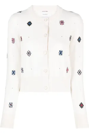 Barrie Cardigan mit Intarsienmuster