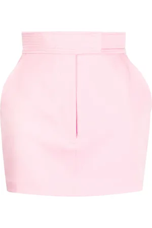 ALEX PERRY High-Waist-Rock in Satinoptik