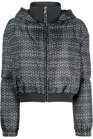 Patrizia Pepe Kapuzenjacke mit Monogrammmuster
