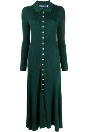 Ralph Lauren Midikleid aus geripptem Strick