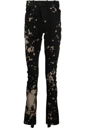 11 BY BORIS BIDJAN SABERI Slim-Fit-Jeans mit Bleach-Effekt