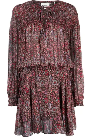 Marant Etoile Noanne Minikleid mit Blumen-Print
