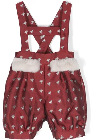 LA STUPENDERIA Shorts mit Teddy-Print