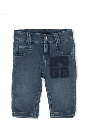 Givenchy Gerade Jeans mit Logo-Prägung