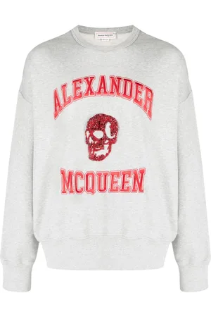 Alexander McQueen Hoodie mit Logo-Stickerei