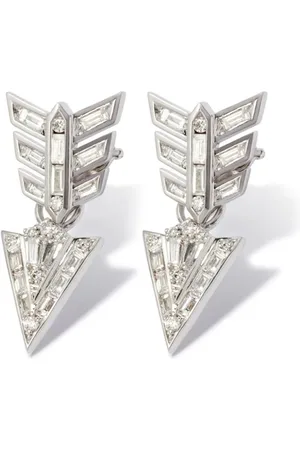 ANNOUSHKA 18kt Weißgoldohrringe mit Diamanten