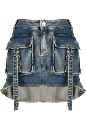 BLUMARINE Bleistiftrock mit Rüschen