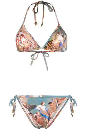 Balmain Bikini mit grafischem Print