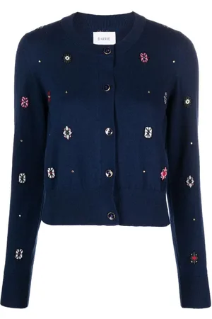 Barrie Cardigan mit Intarsienmuster