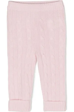 Ralph Lauren Leggings aus Kaschmir mit Zopfmuster