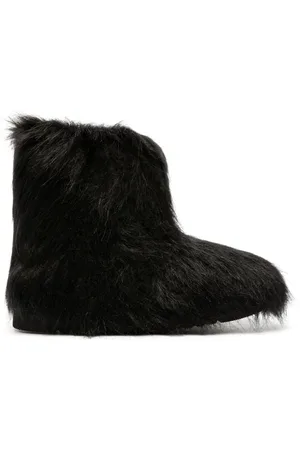 Stand Studio Stiefeletten mit Pelzbesatz
