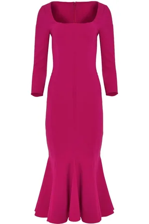 Carolina Herrera Midikleid mit Schößchen