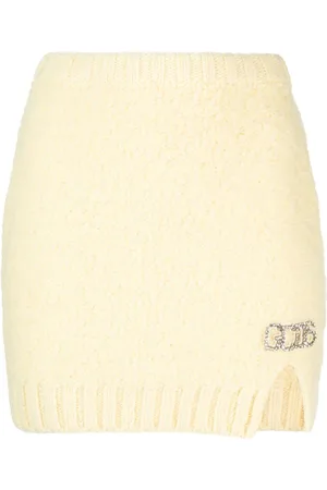 GCDS Boucle-Minirock mit Strass-Logo