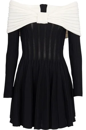 Balmain Schulterfreies Minikleid
