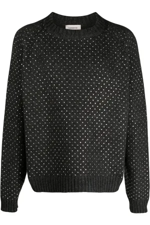 LANEUS Pullover mit Strassverzierung