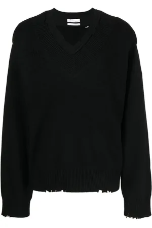 C2H4 Pullover in Distressed-Optik