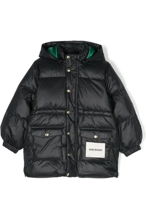 Mini Rodini Gefütterte Jacke mit Logo-Patch