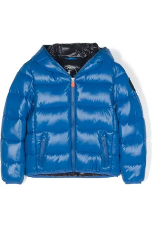 save the duck Gefütterte Kapuzenjacke mit Logo