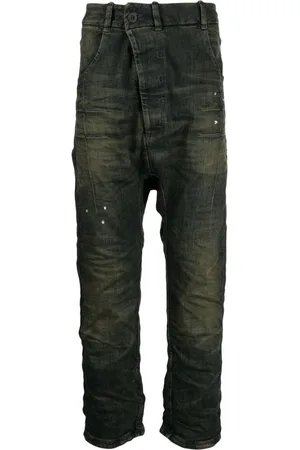 11 BY BORIS BIDJAN SABERI Asymmetrische Baggy-Jeans