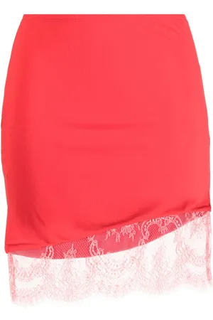FLEUR DU MAL Minirock mit floraler Spitze