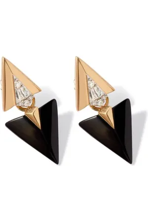 ANNOUSHKA 18kt Flight Gelbgoldohrringe mit Diamanten