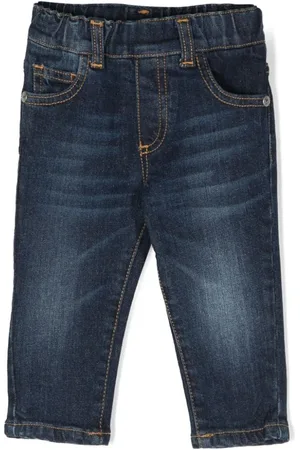 John Richmond Straight-Leg-Jeans mit Logo-Print