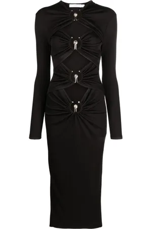 CHRISTOPHER ESBER Orbit Midikleid mit Cut-Outs