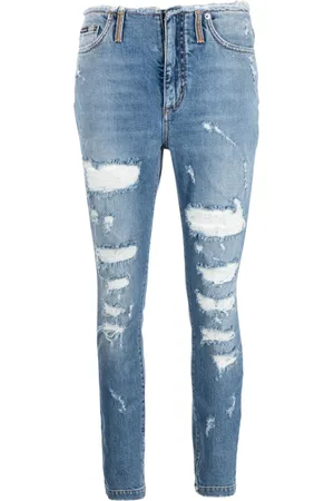 Dolce & Gabbana Jeans in Distressed-Optik