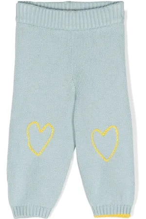 Gensami Gestrickte Hose mit Herzstickerei