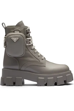 Prada Monolith pouch-detail leather boots