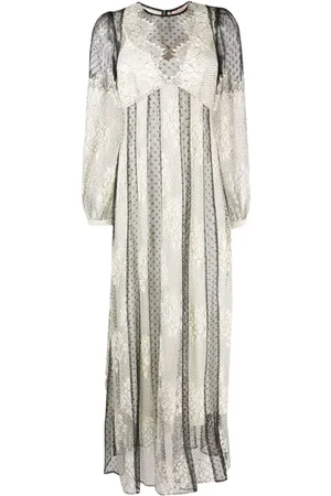 Twin-Set Maxikleid aus Blumenspitze