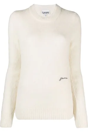 Ganni Pullover mit Logo-Stickerei