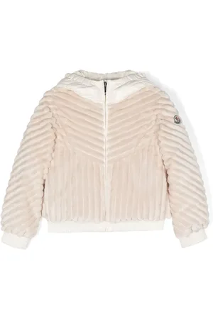 Moncler Gefütterte Jacke mit Logo-Patch