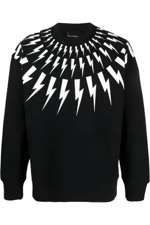 Neil Barrett Sweatshirt mit Blitz-Print