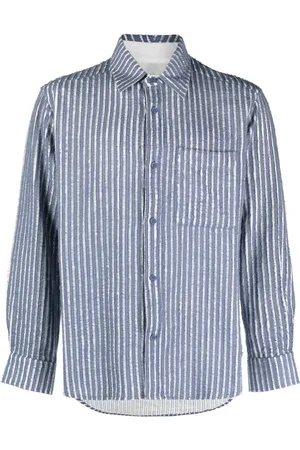 CRAIG GREEN Gestreiftes Hemd in Distressed-Optik
