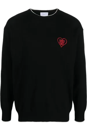 Family First Pullover mit Logo-Stickerei