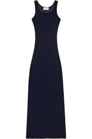 Ami Geripptes Maxikleid