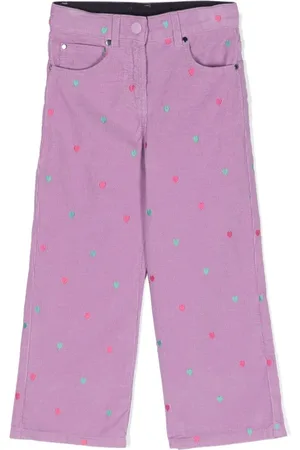 Stella McCartney Cordhose mit Herzstickerei