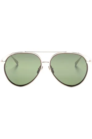 Linda Farrow Getönte Torino Pilotenbrille