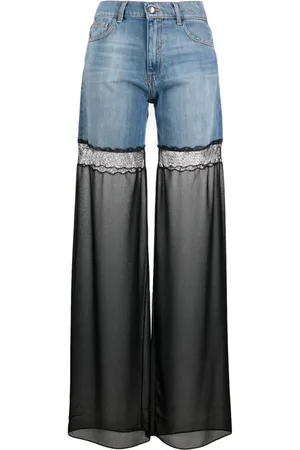 Nensi Dojaka Gerade Jeans mit Tülleinsatz