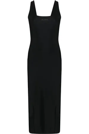ROTATE Midikleid mit Kristallen